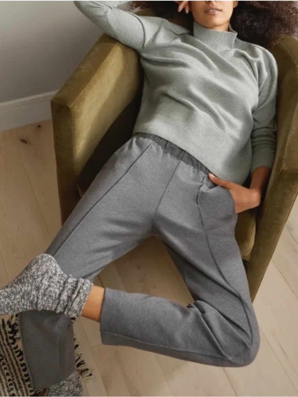 Everlane The Dream Pant Gray Size Large